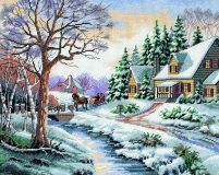 13691 Зимняя улица (Winter Outing), Dimensions