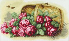 06.002.04 "Розы в корзине" по картине Пауля де Лонгпре, Марья Искусница