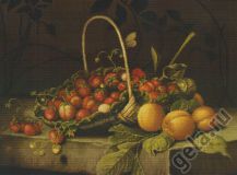B487 Корзина с клубникой и персиками, Luca-S