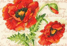 70-65116 Два мака (Poppy Pair), Dimensions