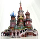195 Набор из картона "Покровский Собор Храм Василия Блаженного", Умная Бумага