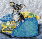 M267 Интерьерные собачки - Чихуахуа черный (Interior dogs - Chihuahua black), RTO