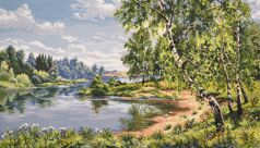 720 Березы у реки. И.Прищепа., Овен