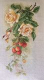 06.002.42 Розы и земляника по рисунку К. Кляйн, Марья Искусница