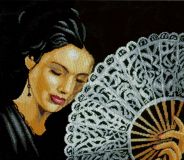 PN-0154330 Женщина с веером (Woman with a Fan), Lanarte