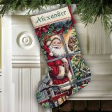 08778 Санта с леденцами (Candy Cane Santa Stocking), Dimensions