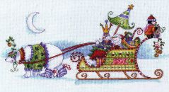 70-08864 Белый медведь и сани (Snow Bear and Sleigh), Dimensions