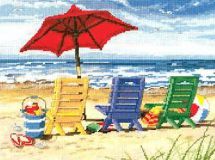 20022 Шезлонги на берегу (Beach Chair Trio), Dimensions
