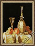 06.001.04 "Натюрморт с персиками и вином" М. Рамзей, Марья Искусница