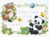 73065 Детская метрика "Зверята" (Baby Animals Birth Record), Dimensions