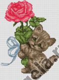 B194 Котеночек с розой, Luca-S