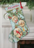 70-08854 Носок "Очаровательный узор" (Enchanted Ornament Stocking), Dimensions