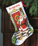 70-08901 Носок "Добро пожаловать Санта" (Welcome Santa Stocking), Dimensions