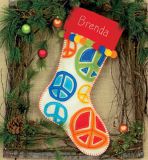 72-08178 Носок "Мир знаков" (Peace Signs Stocking), Dimensions