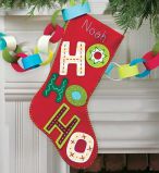 72-08187 Носок "Хо-Хо-Хо" (Ho Ho Ho Stocking in Felt Applique), Dimensions