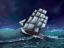 1067 Во время шторма, Алмазная Мозаика