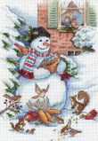 08801 Снеговик с Друзьями (Snowman and Friends), Dimensions