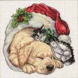 08826 Домашние питомцы рождественским утром (Christmas Morning Pets), Dimensions