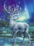 РТ-0043 Набор для вышивания крестом "Белый олень", Риолис